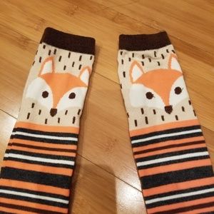 NWOT Cute Fox knee high socks